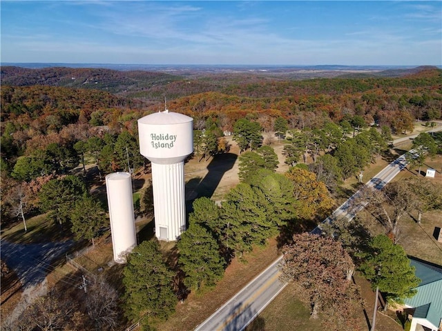 11 Saint Andrews Lane Holiday Island Unit 9, Holiday Island, AR 72631 - aerial view of property's location featuring a heavily wooded area