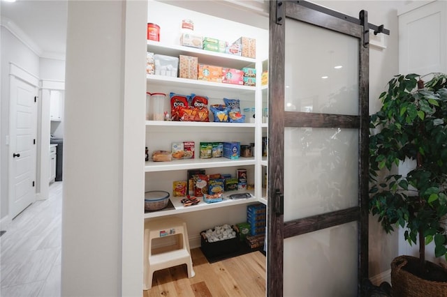 view of pantry