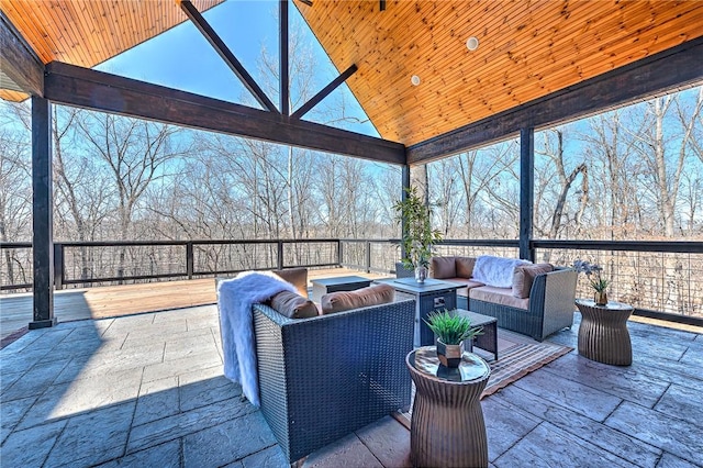 view of patio / terrace featuring outdoor lounge area