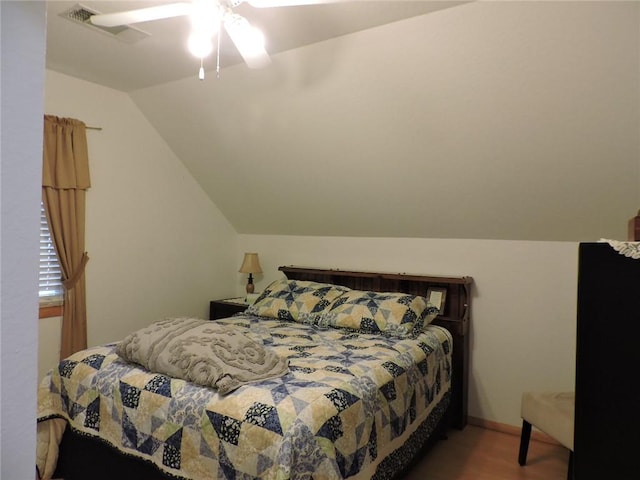 1820 Oak Grove Rd, Van Buren, AR 72956 - bedroom featuring visible vents and vaulted ceiling