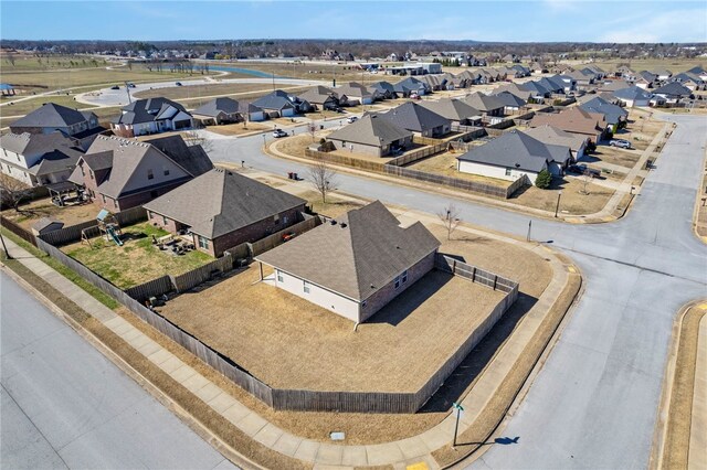 drone / aerial view with a residential view