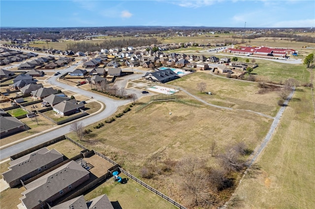 aerial view featuring a residential view