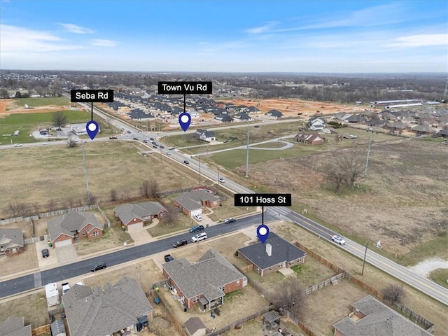 birds eye view of property featuring a residential view