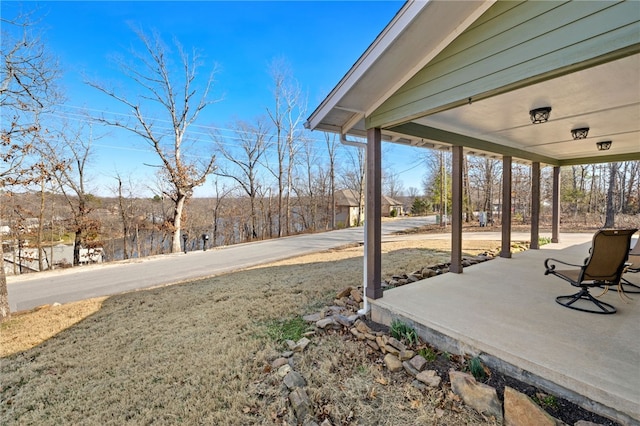 view of patio with covered porch