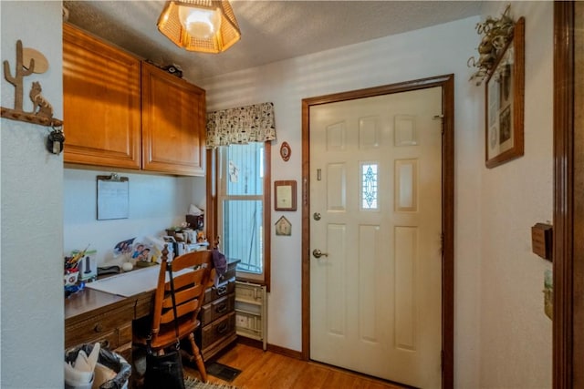 interior space with light wood-style flooring