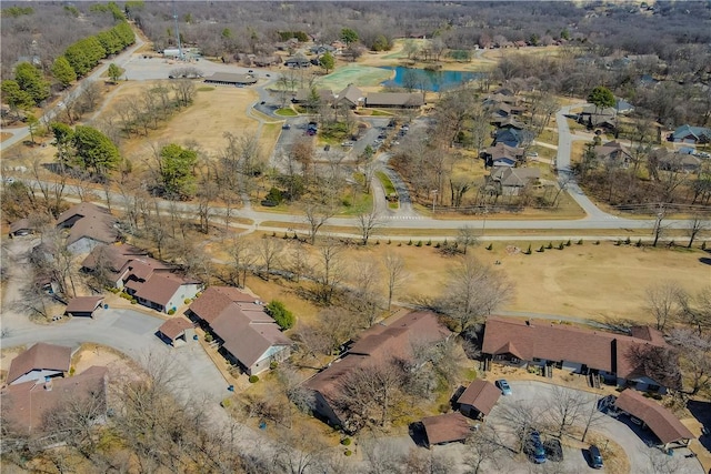 drone / aerial view with a residential view