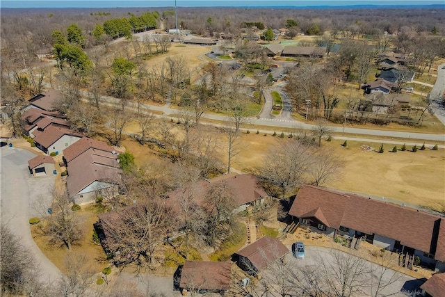 drone / aerial view featuring a residential view