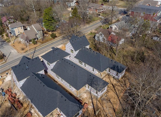 drone / aerial view with a residential view