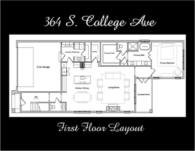 364 S College Ave, Fayetteville, AR 72701 - floor plan / room layout