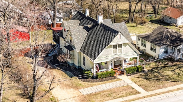 birds eye view of property