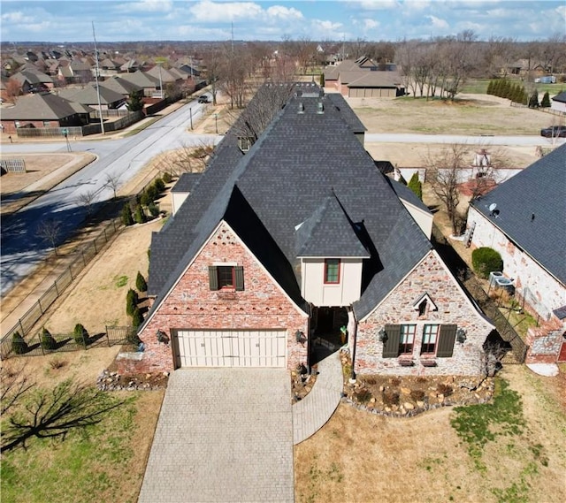 bird's eye view featuring a residential view