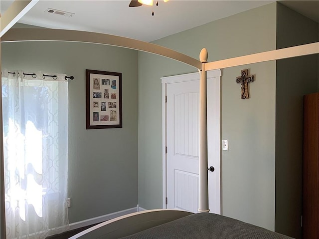 unfurnished bedroom with visible vents