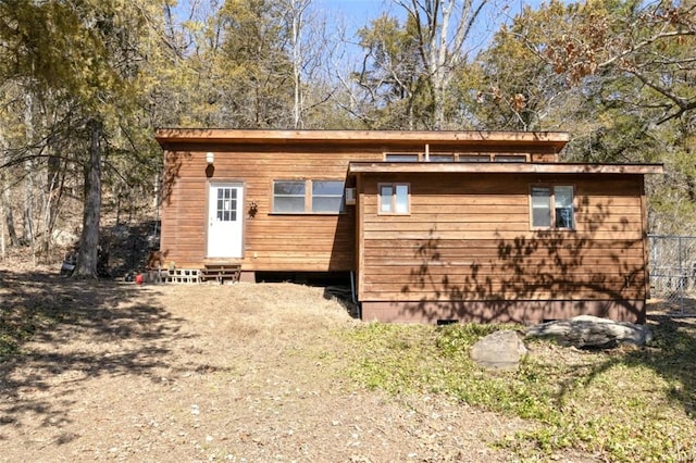 view of outbuilding featuring entry steps