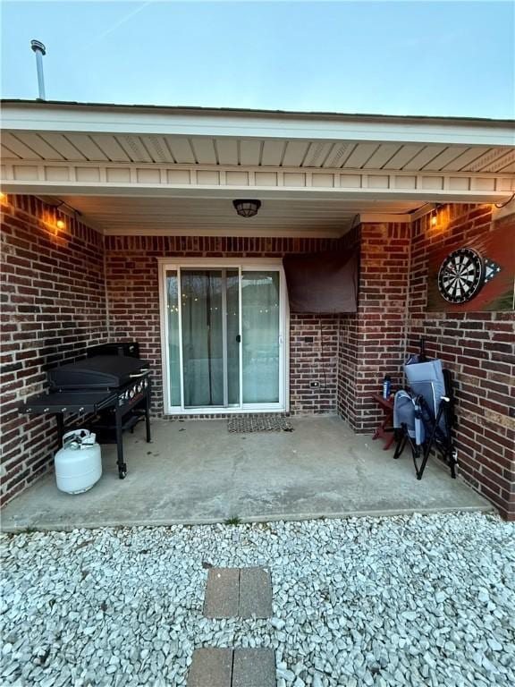 exterior space featuring area for grilling