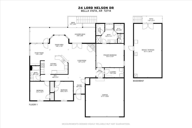 24 Lord Nelson Dr, Bella Vista, AR 72714 - plan