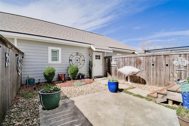 view of patio / terrace with fence