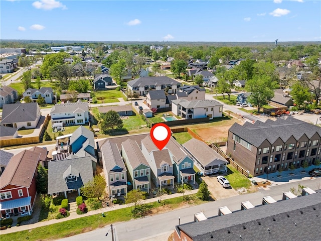 birds eye view of property featuring a residential view