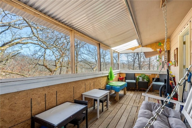 view of sunroom / solarium