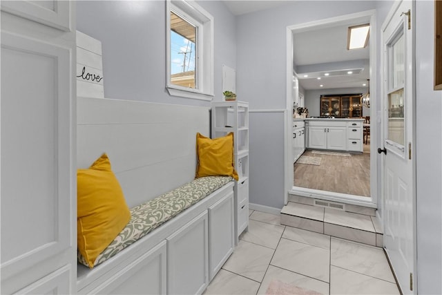 mudroom featuring visible vents