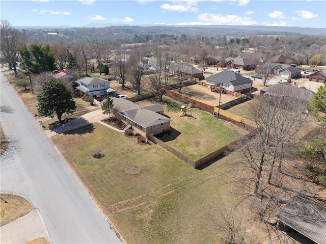 drone / aerial view featuring a residential view