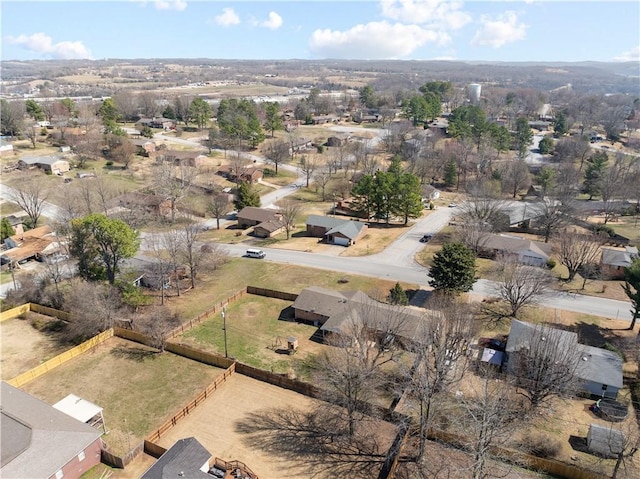 drone / aerial view featuring a residential view