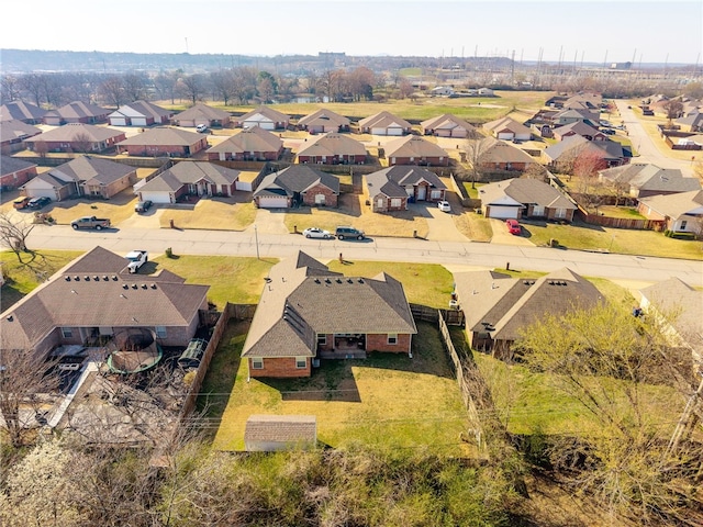 drone / aerial view featuring a residential view