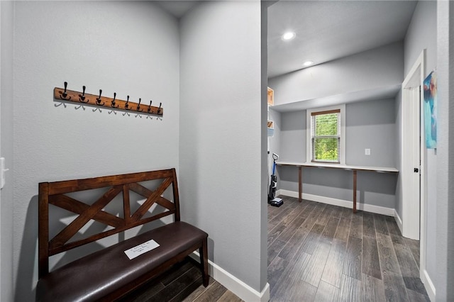 14137 Ozark Dr, Garfield, AR 72732 - hallway featuring dark wood-type flooring and recessed lighting