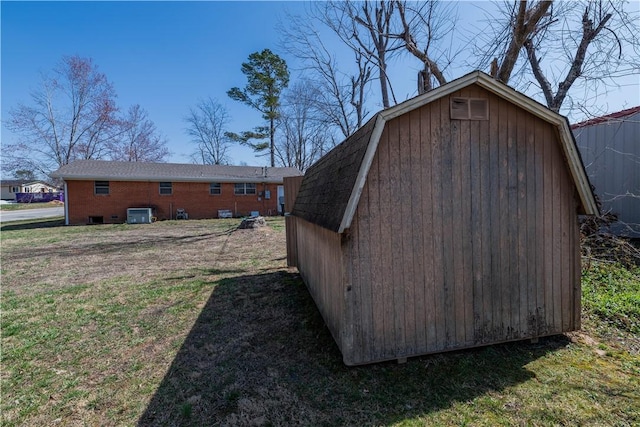 view of shed