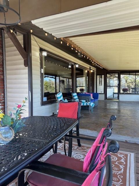 view of patio featuring outdoor lounge area