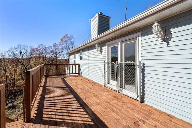 view of wooden terrace