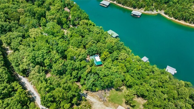 21574 Indian Creek Dr, Garfield, AR 72732 - birds eye view of property with a water view