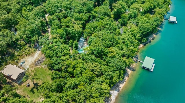 21574 Indian Creek Dr, Garfield, AR 72732 - bird's eye view with a water view