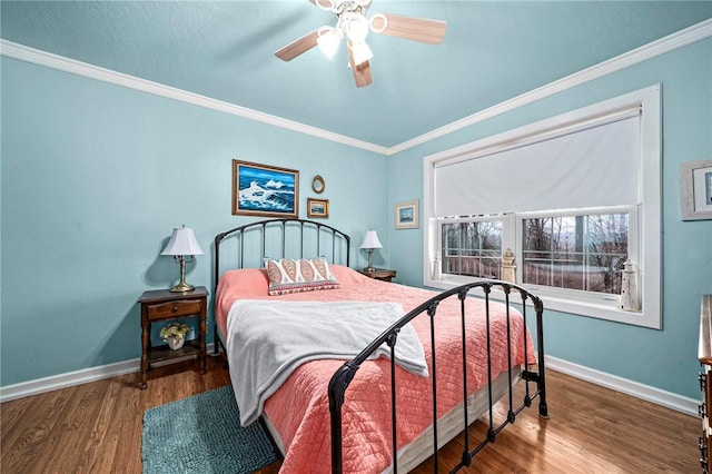2428 Winn Mountain Loop, Mountainburg, AR 72946 - bedroom featuring wood finished floors, baseboards, and ornamental molding