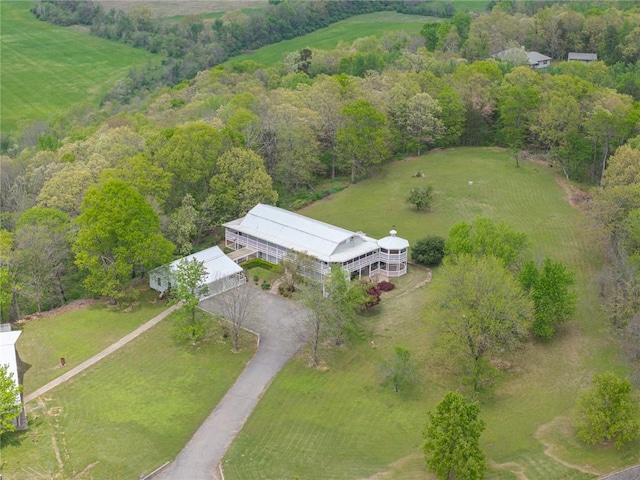 2428 Winn Mountain Loop, Mountainburg, AR 72946 - aerial view with a wooded view and a rural view