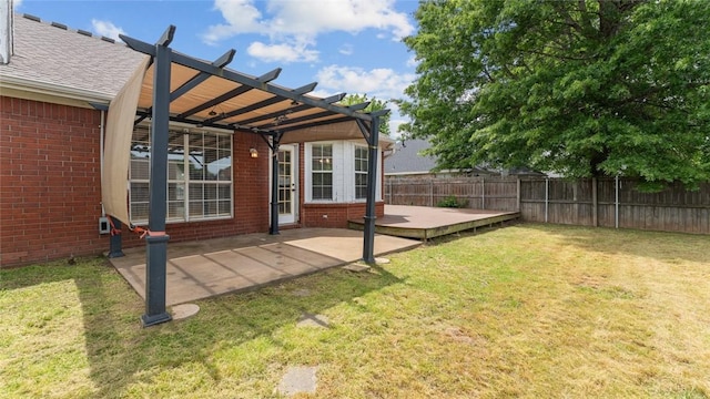 108 Birch St, Centerton, AR 72719 - view of yard featuring a pergola and a patio area