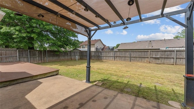 108 Birch St, Centerton, AR 72719 - view of yard featuring a pergola, a patio, and a wooden deck
