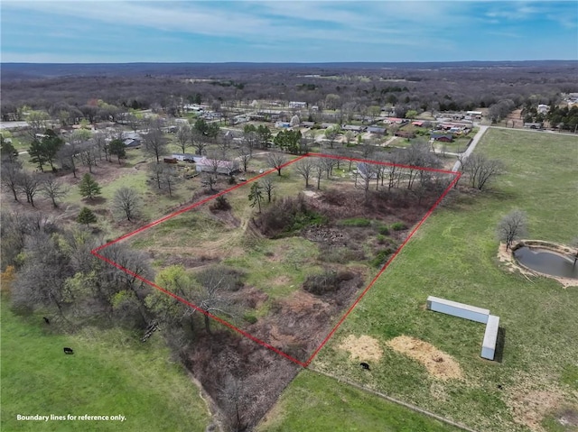 291 E Pilcher Rd, Kansas, OK 74347 - view of property location featuring property parcel outlined