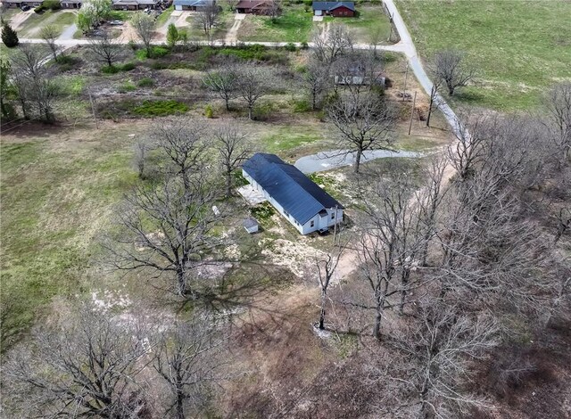 291 E Pilcher Rd, Kansas, OK 74347 - bird's eye view