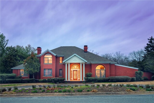2356 N Primrose Ln, Fayetteville, AR 72703 - view of front of house featuring a chimney