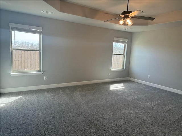 2401 Armstrong Ln, Pea Ridge, AR 72751 - carpeted empty room featuring visible vents, baseboards, and a ceiling fan