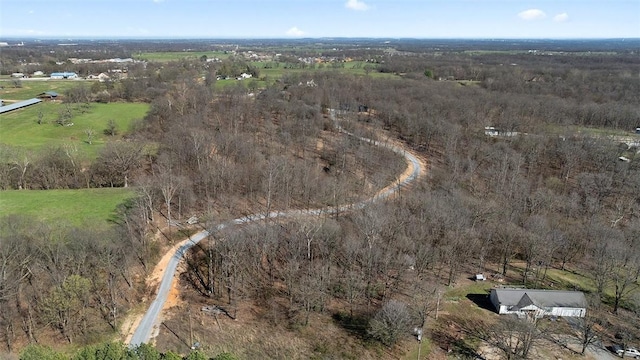 122 SW Gailey Hollow Rd, Siloam Springs, AR 72761 - aerial view of property and surrounding area with rural landscape
