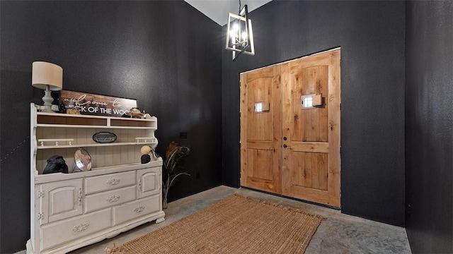 122 SW Gailey Hollow Rd, Siloam Springs, AR 72761 - entryway with unfinished concrete floors