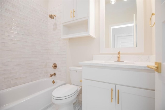 5914 SW Bloomsbury Rd, Bentonville, AR 72713 - bathroom featuring toilet, vanity, and  shower combination
