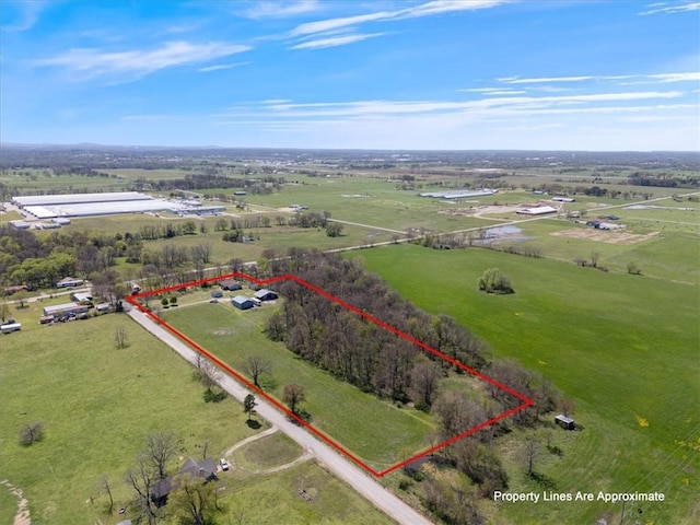 14745 Russell Rd, Siloam Springs, AR 72761 - bird's eye view with a rural view