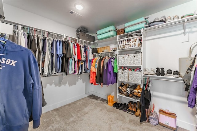 2208 N Carl St, Siloam Springs, AR 72761 - walk in closet featuring carpet flooring and visible vents