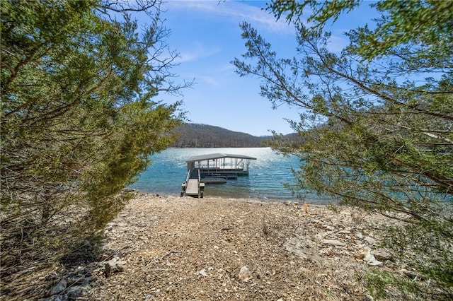 21621 Vista Shores Dr, Garfield, AR 72732 - dock area featuring a water view