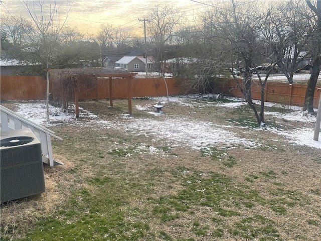 803 W Main St, Clarksville, AR 72830 - fenced backyard featuring central AC unit