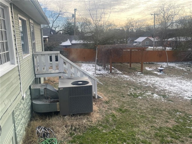 803 W Main St, Clarksville, AR 72830 - fenced yard with cooling unit