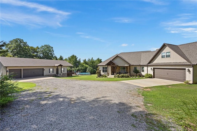 251 Kordsmeier Ln, Morrilton, AR 72110 - view of front of house featuring driveway, a front yard, and a garage