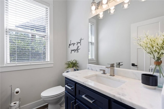 251 Kordsmeier Ln, Morrilton, AR 72110 - bathroom featuring healthy amount of natural light, vanity, and toilet